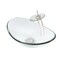 Novatto CHIARO Glass Vessel Bathroom Sink Set, Brushed Nickel/Clear Glass NSFC-324C001BNC - alternate 3